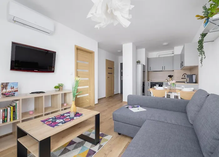 Nowoczesny Apartament W Krakowie Z Klimatyzacja I Parkingiem By Noclegi Renters